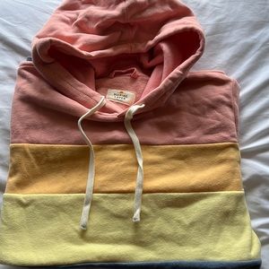 NEW MARINE LAYER colorblock hoodie in multi